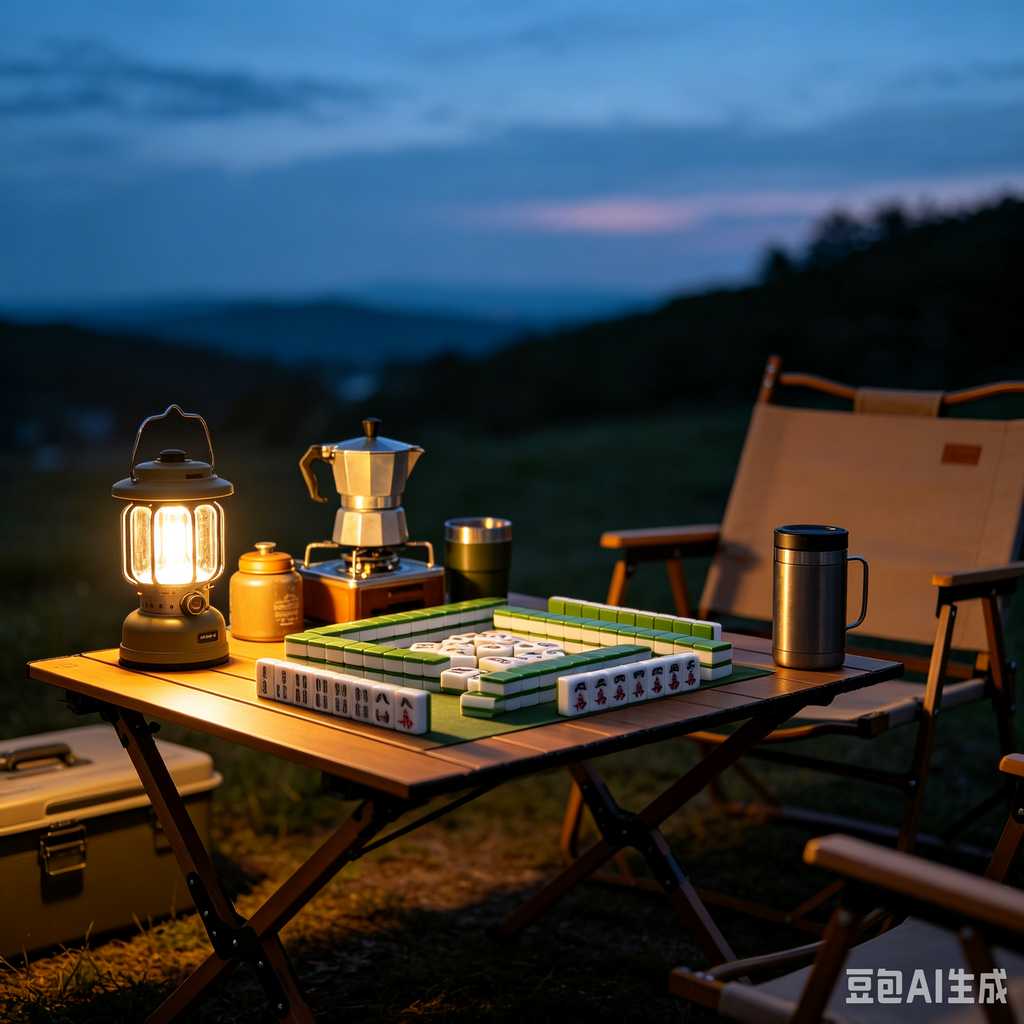 camping leisure mahjong set